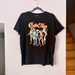 Officially Licensed Sailor Moon Black Graphic Tee 100% cotton